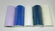 5 Rolls Matte Tulle 6" x 25 Yds Lavender, Navy, Ivory, White, Royal Blue Nylon