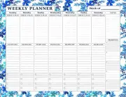 Magnetic Weekly Calendar - 52 Undated Sheets - Notepad Desk Pad - (Edition #001)