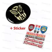FOR CHRYSLER 300 300C FRONT HOOD TRANSFORMER AUTOBOT EMBLEM BADGE + STICKER SET