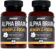 Alpha Brain Over 1 Million Bottles Sold Premium Nootropic Brain Supplement Focus