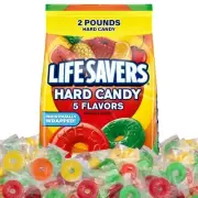 Assorted Hard Fruit Lifesaver Candy Bulk - Bulk Candy Individually Wrapped, I...