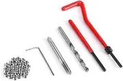 30pcs Thread Repair Kit Stainl Steel Metric Thread Repair Insert Kit Compat Hand Tool Set for Auto Repairing (M8 x 1.25mm) Multicolor M8