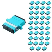 40Pcs SC to SC OM3 Multi-Mode Couplers Duplex Fiber Optical Adapters Cable Co...