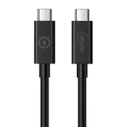 Cruxtec 2m USB-C to USB-C Cable for Syncing & Charging (CTC-2HW-2MBK)
