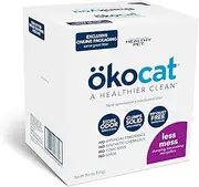 ökocat Natural Wood Cat Litter, 18.6 lbs, Clumping for Long Hair Breeds