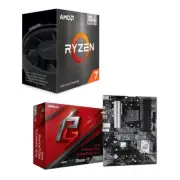 AMD Ryzen 7 5700G CPU + ASRock B550 Phantom Gaming 4 AC ATX Motherboard Combo