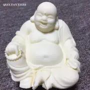 White Chinese Laughing Buddha Statue Modern Art Sculpture Buddha Statue