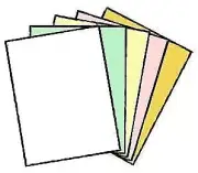 100 Sets of 5 Part NCR Carbonless Paper, Letter Size 01942 (8-1/2" x 11") 500...