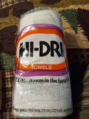 Vintage Hi-Dri Paper 1975 Towels Beautiful Borders Green Spice Jar New Old Stock