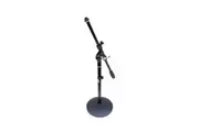 BravoPro MS023 Short Round Base Microphone Stand with 500mm Boom Arm