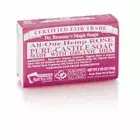 Dr. Bronner Rose Bar Soap (140 g) Organic Pure Castile Soap Bar 5oz