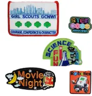 Assorted Girl Scout Patches Lot Of 6 Stem, Science, Movie Night, Robotics New