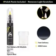 Touch Up Paint For Subaru All Models 951 Space Blue With Polish Paste