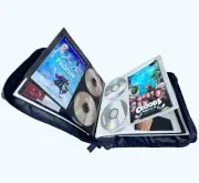 DVD CD Storage Case with Extra Wide Title Cover Pages for Blu Ray Movie Music A