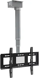 Motorized Ceiling TV Mount, Height Adjustable TV Stand, Motorized Wall Mount Bracket with Remote Control, 2 Installation Methods, Fits 26-70 Inch TVs Motorized Ceiling TV Mount(120cm)