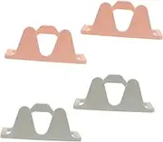 Ciieeo Bathroom Slippers Storage Rack 4pcs Pp Plastic Shoes Hangers Non-slipper No Drilling Organizer