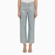 [Frame] La Jane cropped jeans in Hologram denim 29 Light blue