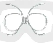 Optical Adapter, Adapter for the Use of Ski and Snowboard Goggles, Flexible Bendable Inner Frame Snowboard Motorcycle Goggles, Professional Transparent, Flexible Inner Frame for Sn