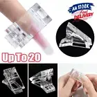 Up To 20 Pcs Nail Tips ClipROuick Building Poly UV Builder Gel Extension ClampZR