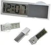 Car Dashboard Digital Clock | Dashboard Car Clock with Suction Cup,Vehicle Accurate LCD Temperature Display Digital Clock Mount Watch for Automotive, Table
