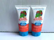 BULLFROG ALOE GATOR Lotion SPF 50 Water/Sweat Resistant 80 Mins UVA/UVB Oil Free