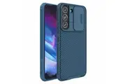For Samsung Galaxy S23 Case, CamShield Series Slim Stylish Protective Case with Slide Camera Cover (Blue)