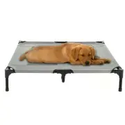 Med Large Dog Bed Indoor Outdoor Raised Elevated Cot and Travel Case 36 x 29 In