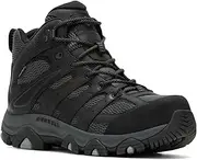 [MERRELL] Men's Moab Vertex 2 Mid Waterproof Carbon Fiber, Black/Granite, 11