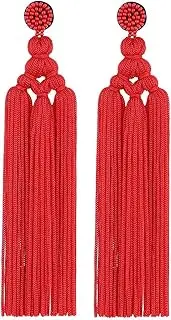 [Generic] Layered Tassel Earrings Bohemian Dangle Earring for Women Big Fashion Jewelry