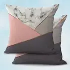 2PCS marble geometric cushion cover dining chair cushion covers