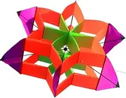 Lotus Flower Kite for Adults - Premium Durable Outdoor Flying Kite,for Adults Easy to Fly for Beginner,Perfect for Beach, Park, Birthday Party Activities