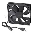 12025 5VUSB Black Computer Chassis Fan Computer Case Cooler Cooling Fan 12cm