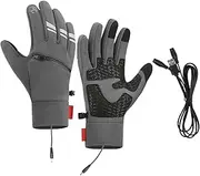 [Generic] Electric Gloves | USB Heating Gloves for Cycling - Waterproof Thermal Ski Gloves, Winter Touchscreen Heated Gloves for Cycling, Driving, Hiking