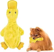 Tails and Treasures Dog Toy: Stuffed Duck with Soft Squeaker for Puppies and Senior Pets, Interactive Dog Toys for Boredom, Cute Stuffed Toys for Indoor Fun and Enrichment, Durable Design