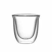Bialetti Glass Mug Set Firenze Set of 2 Double Walled Espresso Cup Mug 80 ml