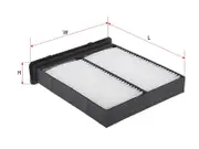 New Sakura CA-14040 Cabin Filter - Cross Ref: RCA249P 49700 RCF621