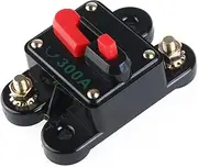 SOESFOUFU 300 AMP Manual Reset Inline Auto Circuit Breaker for 24V DC Systems Waterproof Fuse Holder for Power Inverters and DC