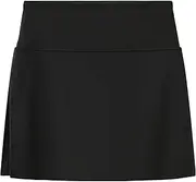 [GRECERELLE] Women's Mini Skater Mini Skirt High Waist Slim Fit Wrap Skirt Short Skirt, Black, L