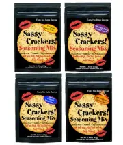 Sassy Crackers Seasoning Mix Variety 4 Pack Make Any Cracker a Sassy Cracker
