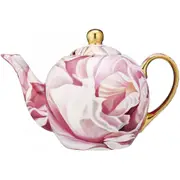 Ashdene Blooms New Bone China Teapot with Metal Infuser 600ml - Champagne