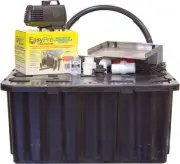 Wall Fountain Kit w/ Blue LED, Basin, Pump, 11" Extended Spillway etc - HB11KBEX