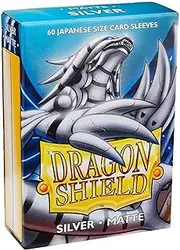 Arcane Tinmen Sleeves Dragon Shield JapaneseBox 60 Silver Matte Accessories