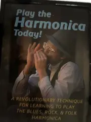 Harmonica Instructional Book, CD & Harmonica by David Harp 3 pc. Set New Box