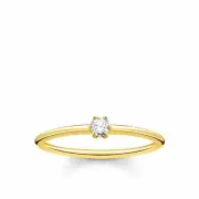 Genuine THOMAS SABO Ring White Stone