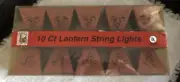 Metal Leaf Lantern 10 Light String Set RV Camper Patio Fall Autumn Target NIP