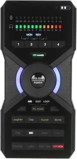 Digital OTG Sound Card Sound Mixer Board Wirel Connection for Live Streaming Music Recording Karaoke Singing Compat with Phone Computer Black One Size