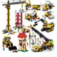 (新)小魯班拼裝積木玩具工程車吊塔吊車自卸車挖掘機攪拌車ro