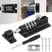 Combination Bolt Lock 4 Digit Pin Code Door Combination Slide Latch Lock pawzK
