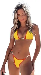 [nonono] Sexy Micro Bikini 2023 Swimsuit Women Chain Swimwear Thong Bikini Set Swimsuit Women Brazilian Beach Wear Bathing Suit Biquini