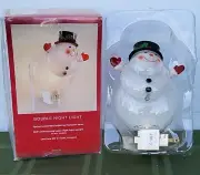 NEW Bobble Snowman Night Light with 360° Rotating Plug